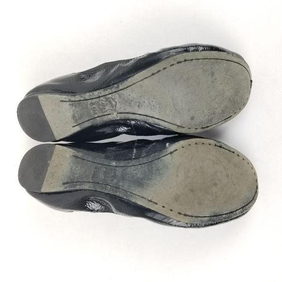 Tory Burch Women's Black Patent Leather Caroline - Picture 8 of 9